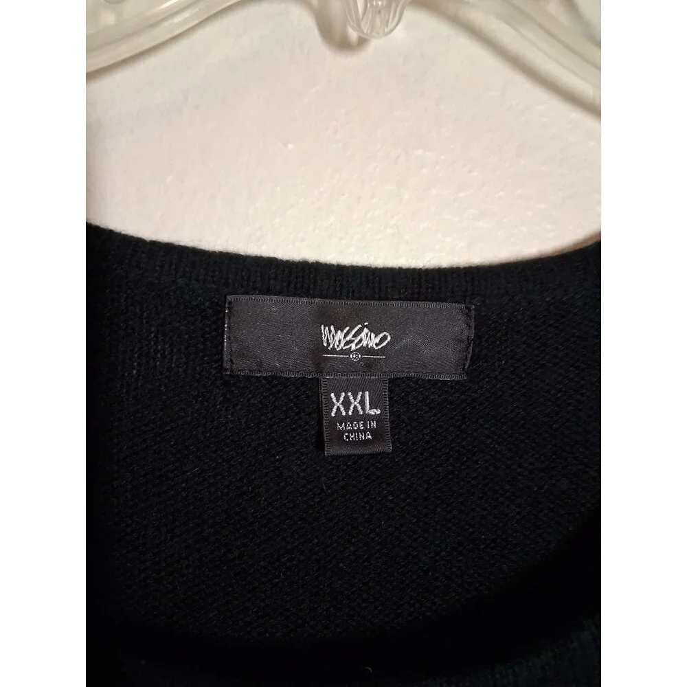 Mossimo Knit Sweater Dress Short Sleeve Business Casual Y2K Black Size Medium - Picture 6 of 7